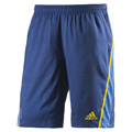  Adidas Mens adiZero Bermuda  - Dark Blue / Vivid Yellow