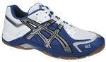 Asics Gel Rocket Indoor Shoes 08 White/Royal Blue (rrp �45)