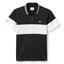 Lacoste Sport Mens Striped Polo - Black/White - thumbnail image 1