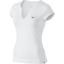 Nike Womens Pure Capsleeve Top - White - thumbnail image 1