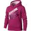Nike Girls YA76 Brushed Fleece Hoodie - Hyper Fuschia/Artic Pink