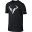 Nike Mens Rafa Icon Tee - Black/White - thumbnail image 1
