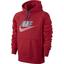 Nike Mens AW77 Fleece Hoodie - University Red - thumbnail image 1
