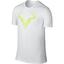 Nike Mens Rafa Icon Tee - White/Volt - thumbnail image 1