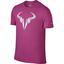 Nike Mens Rafa Icon Tee - Hot Pink/White - thumbnail image 1