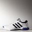 Adidas Mens Barricade Team 4 Tennis Shoes - White/Black/Night Flash - thumbnail image 1