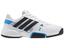 Adidas Kids Barricade Team 3 XJ Tennis Shoes - White/Blue - thumbnail image 1