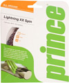 Prince Lightning XX Spin Tennis Strings- Gauge 16 Sets/Reel (Clear/Black)