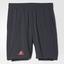 Adidas Mens Adizero Bermuda Shorts - Dark Grey/Black - thumbnail image 1