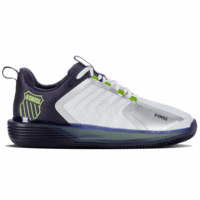 K-Swiss Mens Ultrashot 3 HB Tennis Shoes - White/Lime