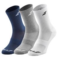 Babolat Long Socks (3 Pairs) - Blue/Grey/White