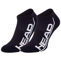 Head Short Performance Sneaker Socks (2 Pairs) - Black/White