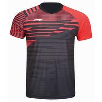 Li-Ning Mens Competition T-Shirt - Red/Black