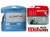 String Upgrade Luxilon Alu Power Rough 125 / Wilson Sensation 16  Tennis Strings