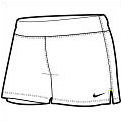 Nike Womens Knit Short - white