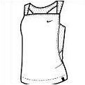 Nike girls Tennis Tank - white/black