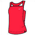 Nike girls Tennis Tank - max orange