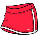 Nike Girls Tennis Power Skirt - max orange