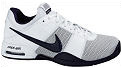 Nike Mens Air Max Court Ballistec 1.3 Clay-Court Tennis Shoes- White/Navy