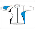 Babolat Mens Performance Jacket  - white/blue