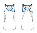 Fred Perry Womens Racer Back Vest 09- White