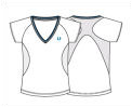 Womens Raglan Sleeve V-Neck T-Shirt 09- White