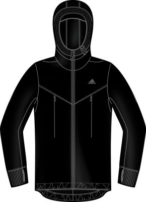 Adidas Men's Pre FZ Hoodie Black