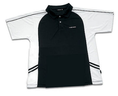 Head Mens Badminton Polo Top Black