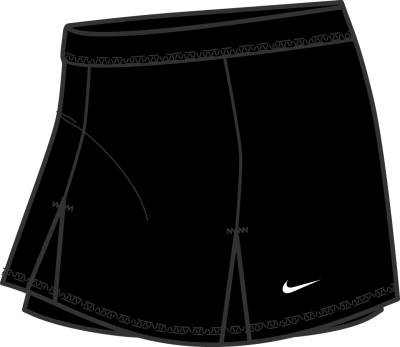 Nike Girls Sports Power Skirt 08 Black/White
