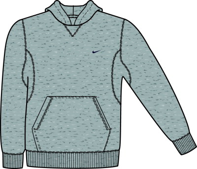 Nike Kids Fundamentals Hoody Grey