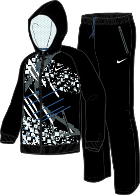 Nike Mens Dri Fit Power Warm-Up Black