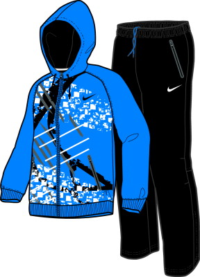 Nike Mens Dri Fit Power Warm-Up Blue/Dark Navy