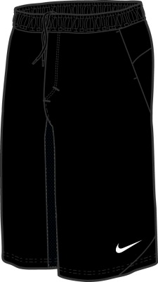 Nike Boys' Longer Tennis Shorts Black