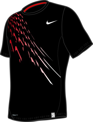 Nike Men's Dri-Fit Motion Top Black/White