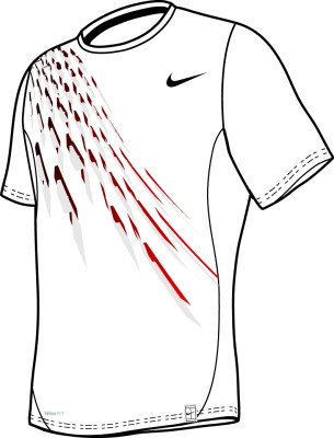 Nike Men's Dri-Fit Motion Top White/Black