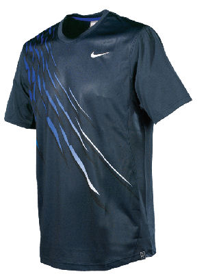 Nike Men's Dri-Fit Motion Top Navy/White