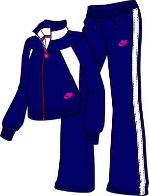 Nike Womens Woven Warm-up Tracksuit Navy/White/Berry