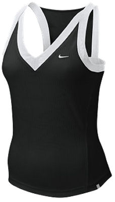 Nike Women's Athlete Tank 08 Black/White