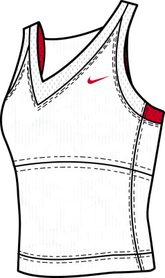 Nike Women's Athelete Tank Top White