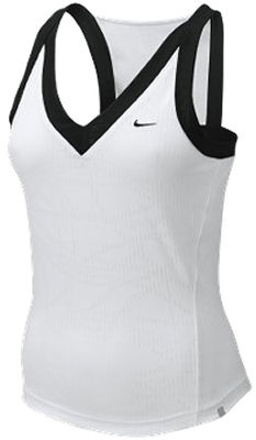 Nike Women's Athlete Tank 08 White/Black