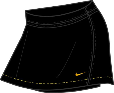 Nike Girls' Power Skirt Black