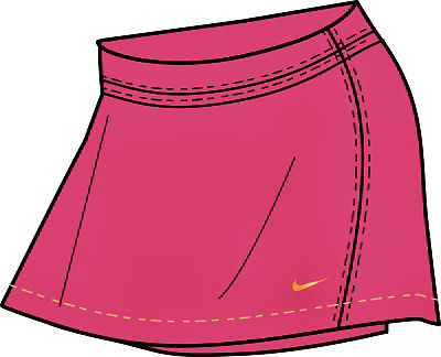 Nike Girls' Tennis Power Skirt Pink/Gold