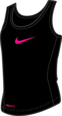 Nike Girls' Sport Sleeveless Top Black/berry
