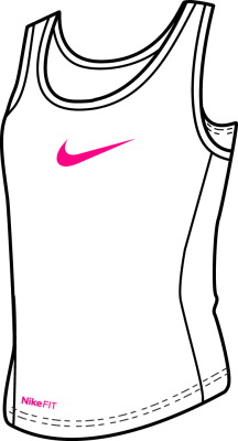 Nike Girls' Sport Sleeveless Top White/Berry