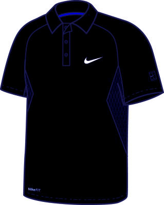 Nike Boys' Tennis Wimbledon Polo Navy/White