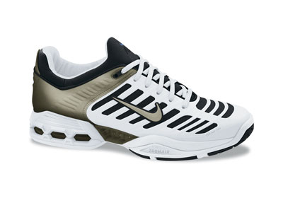 Nike Mens Air Max Breathe Cage White/Black/Bronze