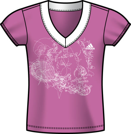 Adidas Women's Comp Graphic Capsleeve Pink
