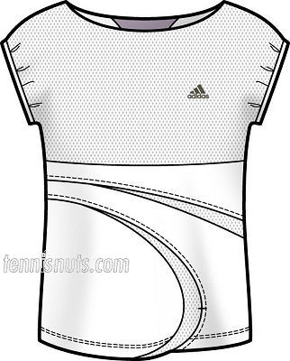 Adidas womens Edge Capsleeve top 08