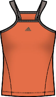 Adidas Women's Edge Tank Top Orange