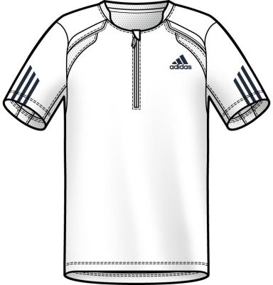 Adidas Men's Theme Polo 06/08 White